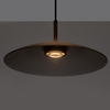 Lampa wisząca do jadalni PECA LE44273 LED 13W 3000K kopuła czarna szara