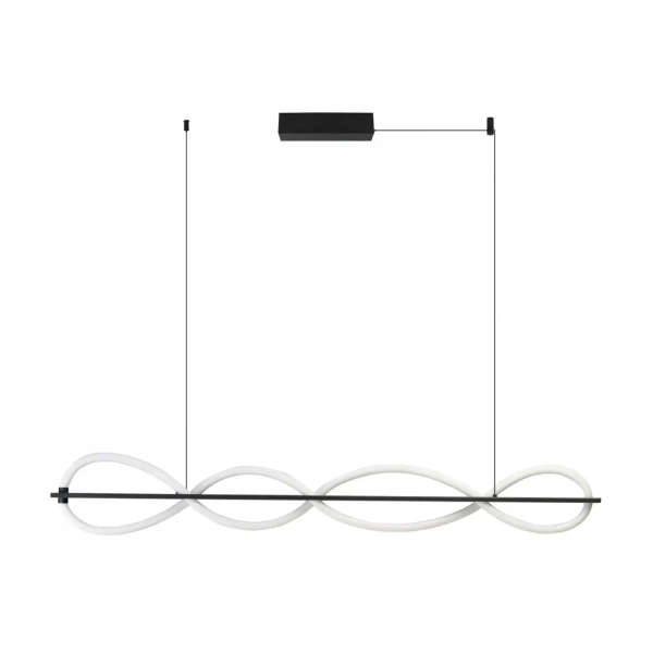 Lampa wisząca nad wyspę belka PESCARA LED 25W 3000K AZ6745 czarna biała