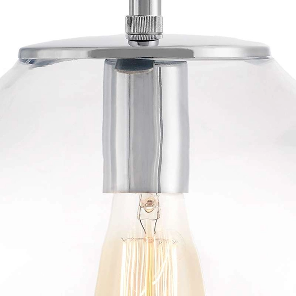 LAMPA wisząca AVIA 10414309 Kaspa szklana OPRAWA zwis kaskada przezroczysta