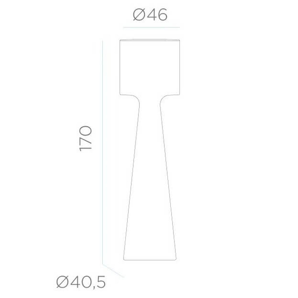 Lampka podłogowa Grace LUMGC170WLNW LED 1,5W 6000K IP54 słupek biała