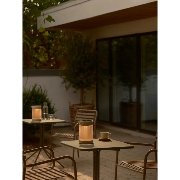 Stołowa lampka zewnętrzna Coupar 2518215009 IP44 tuba solarna beżowy