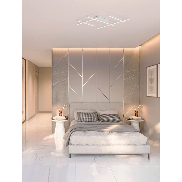 Plafon metalowy do kuchni TUMBES LE44476 LED 63W 3000K ramki białe