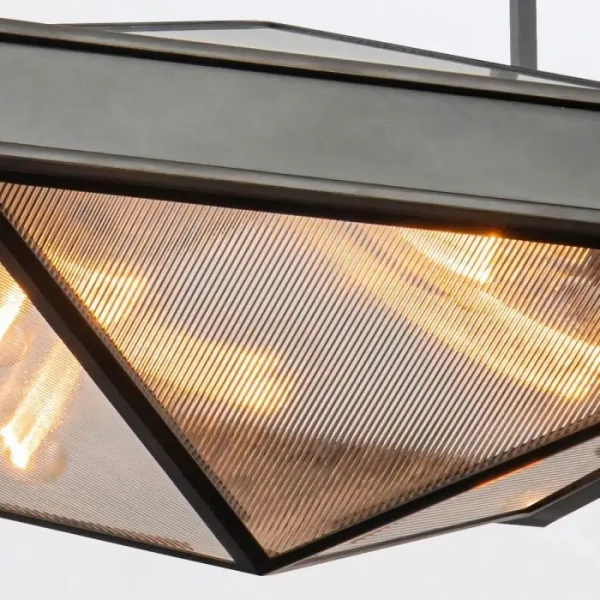 Sufitowy półplafon Cairo QN-CAIRO-SF-UBZ-CR kwadratowy czarny