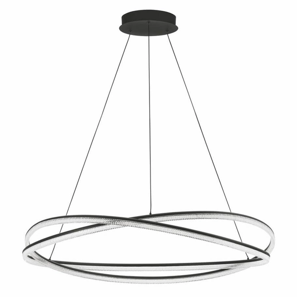 Lampa zwisająca do salonu ILAVE LE44323 LED 68W 3000K wstęga czarna