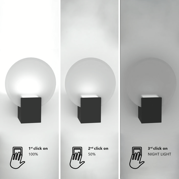Ścienna lampa łazienkowa HESTER 2015391003 LED 9,5W 3000K IP44 czarny