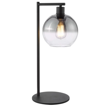Nocna lampka na stolik Lycia LYC4222 do sypialni kule szklane czarny