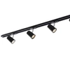 Czarny system szynowy Astley 914021 BL metalowy zestaw do salonu nowoczesny