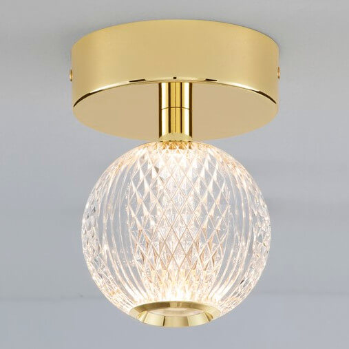 Przysufitowa lampa CANA LE42691 LED 6W 3200K kula złoty przezroczysty