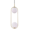 Wisząca lampa modernistyczna CORDEL 32-73464 kula szklana mosiężny biały