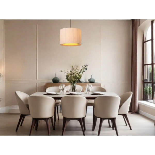 Lampa wisząca materiałowa FOLD 21439/40/31 nad stół biały czarny