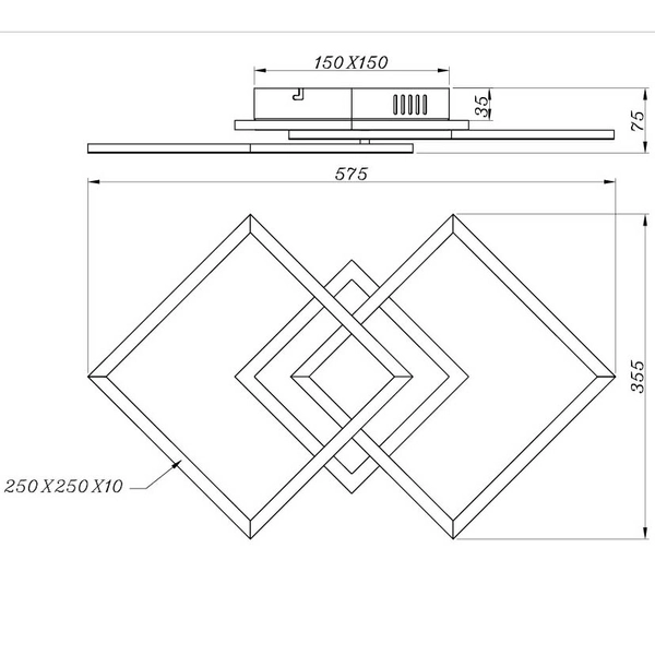 Plafon do sypialni HALIA DL187-62793 plafon LED 25W 3000K srebrny