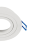 Okrągłe oczko wpustowe Luba 04041 minimalistyczne białe do kuchni