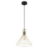 Wisząca lampa Sahara 3350 TK Lighting druciana cage złota czarna