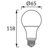 Żarówka LED ERSTE 03060 Ideus   E27 A65   14W 1250lm 230V   biała zimna