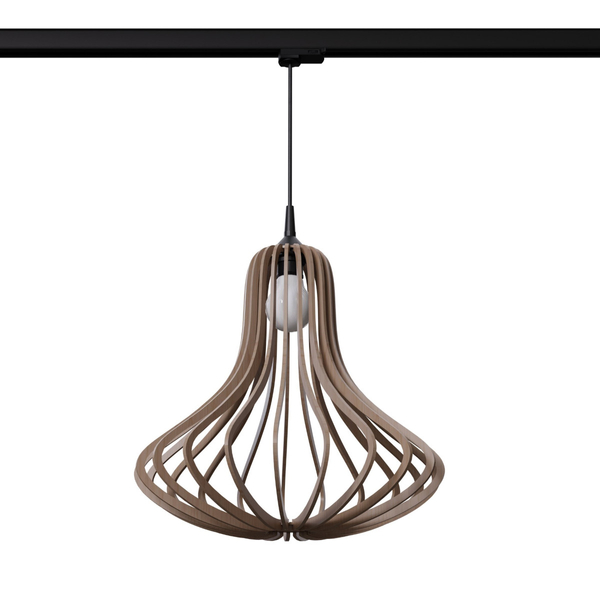 Wisząca lampa drewniana 3-fazowa z żarówką ELZA MYL.00483 brązowy
