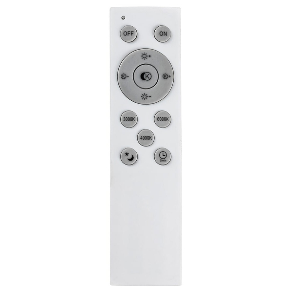 LAMPA sufitowa TESIA 3317 Rabalux nowoczesny plafon LED 60W 3000K - 6000K z pilotem srebrny