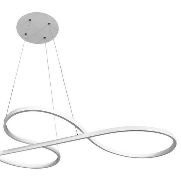 Salonowa lampa wisząca 839 Domeno LED 60W 3000K-6000K mleczna biała