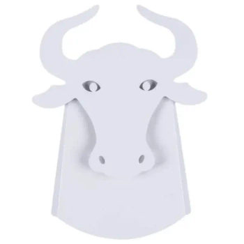 Ścienna lampa ORIGAMI BULL-W metalowa byk LED 6W 3000K biały