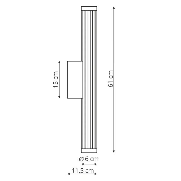 Łazienkowy kinkiet nad lustro VENA LP-1010/1W-60 CH LED 12W CCT IP44 chrom