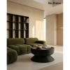 Drewniany stolik kawowy LAPIS MM001501100404 czarny do salonu 75cm