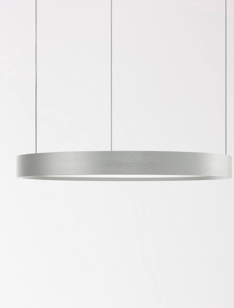 Okrągła lampa wisząca ZACAPU LE42792 LED 30W 3000K do biura srebrna
