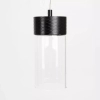 Podłużna lampa wisząca FUSION P0640 LED 7W 3000K szklana czarna