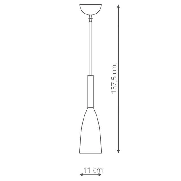 Wisząca LAMPA hygge SOLIN LP-181/1P GD Light Prestige metalowa OPRAWA sopel zwis złoty czarny