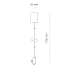 Sufitowa lampa kwadratowa CL ITAKA 8460 LED 40W 3000K biała