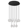 Wisząca lampa do salonu CHEPEN LE44427 LED 87W 3000K czarna chrom