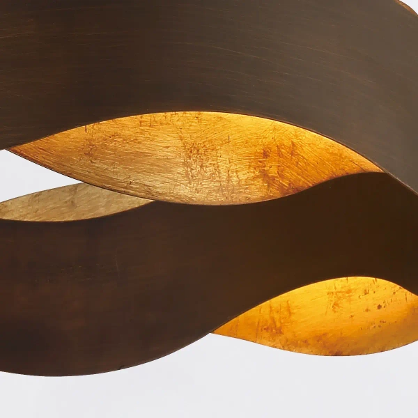 Lampa wisząca Vaughan QN-VAUGHAN-P-L-BRZ-GD LED 105W 3000K brązowa złota