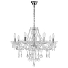 Żyrandol LAMPA wisząca CRISTALLO 8 LP-2940/8P Light prestige kryształki OPRAWA na łańcuchu chrom maria teresa przezroczysta