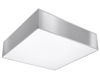 Plafon LAMPA sufitowa SL.0137 natynkowa OPRAWA kwadratowa szara