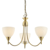 Lampa wisząca Alton 1805-3AN Endon potrójny szklany kielich mosiądz