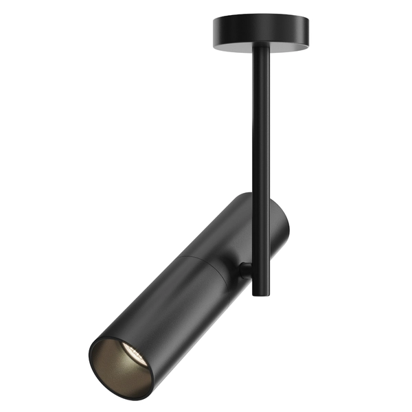 Metalowa lampa sufitowa tuba Elti C020CL-01B z regulacją czarna