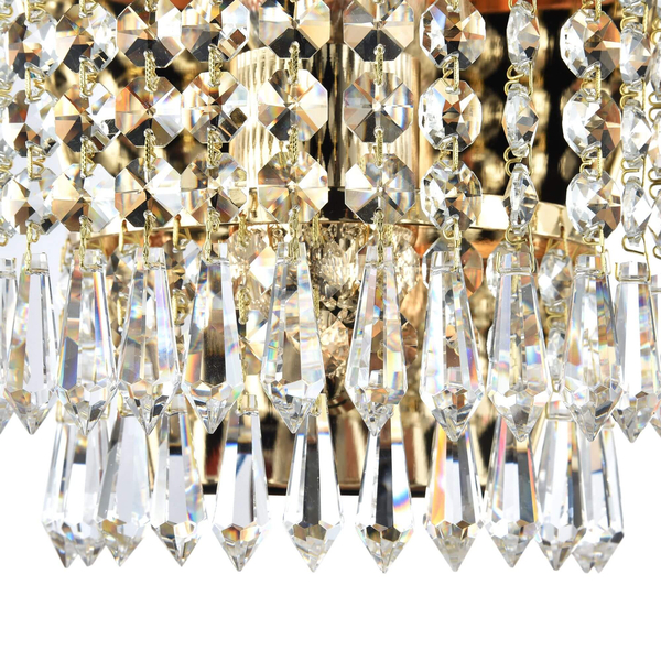 Lampa ścienna kryształowa Palace DIA890-WL-01-G crystal mosiądz