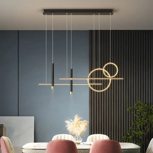 Lampa wisząca Forma CGFORMA390 LED 30W 3000-6000K do salonu złoty czarny