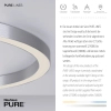 Owalny plafon PURE-LINES srebrny 6306-95 1xLED 42W 2700-5000K ring