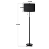 Lampa podłogowa Fogo LP-0304/2F BK Light Prestige tuba do sypialni czarna