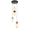 Ceramiczna lampa wisząca Balos PND-94921-4R-BK LED 19W 3000K brązowa
