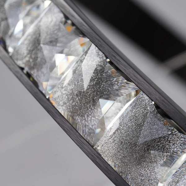 Ringowa lampa wisząca nowoczesna nad stół AZALEA LED 41W 3000K AZ6773 czarna aluminiowa