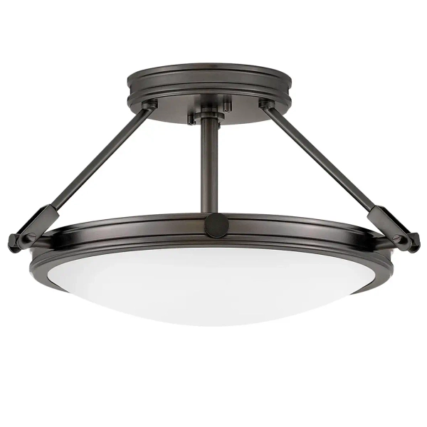 Nowoczesna sufitowa lampa Collier HK-COLLIER-SF-S-BX okrągła czarna