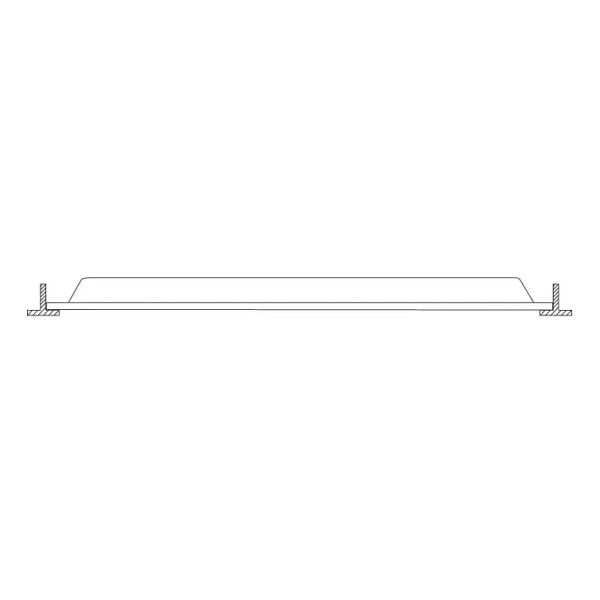 Sufitowa lampa kwadratowa CL ITAKA 8460 LED 40W 3000K biała