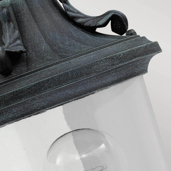 Industrialny kinkiet ogrodowy GZH-ELK1 latarnia czarna