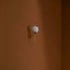Łazienkowa LAMPA ścienna MIJA 20765105 Kaspa loftowa OPRAWA kinkiet szklana kula IP44 złota biała