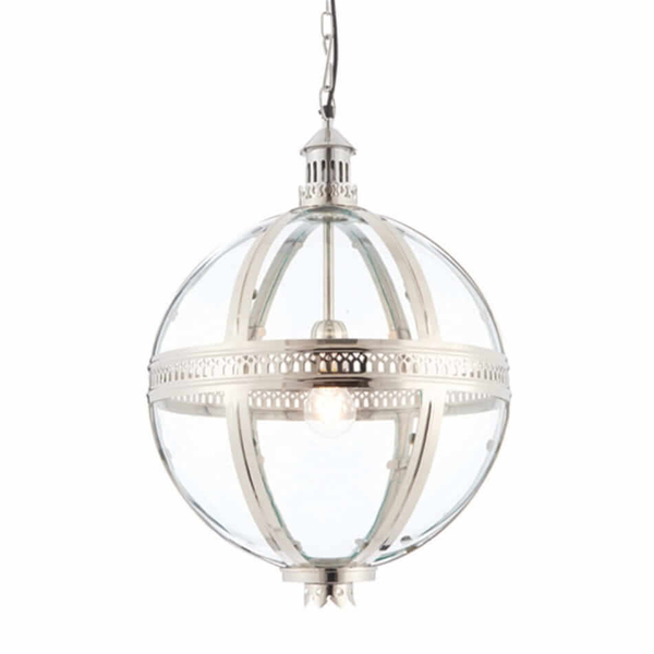 Lampa zwisająca kula Vienna 73108 Endon metalowa przezroczysta chrom
