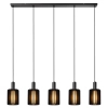 Nowoczesna lampa wisząca Lambres 45410/05/30 na listwie czarna