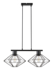 Kuchenna lampa wisząca Vario druciana nad wyspę czarna