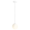 Biały plafon Pinne 1080PL_G_M Aldex lampa sufitowa kula 1-punktowa nad stół