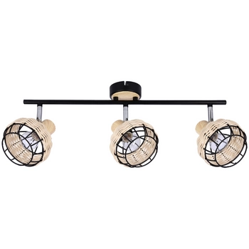 Sufitowa lampa Tajga 93-12227 Candellux regulowana drewniana czarna