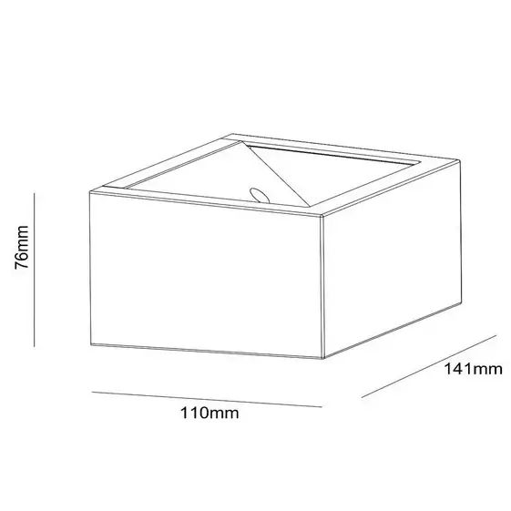 Elewacyjna lampa ścienna BRIDA 69804/04/30 LED 3,7W 2700K IP54 czarny biały